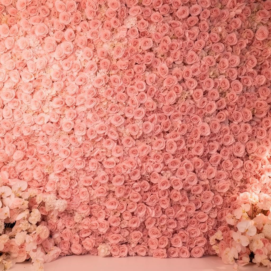 Pink Rose Wall